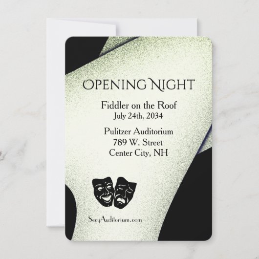 Modern Theater Uitnodiging (Voorkant)