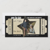  modern theaterkaartje opslaan Datum Save The Date (Voorkant)