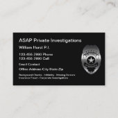 Modern thema particuliere onderzoeker visitekaartje (Voorkant)