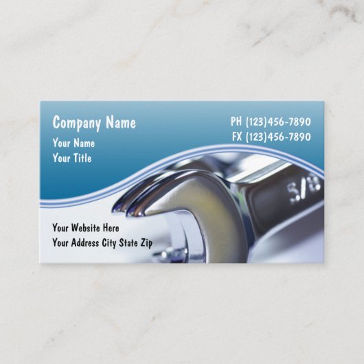 Modern-thema voor auto's visitekaartje (Voorkant)