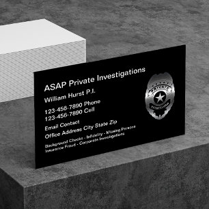 Modern Thema voor Particulier Detective Visitekaartje