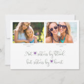 Modern Then and Now Photo Bridesmaid Proposal Card (Voorkant)