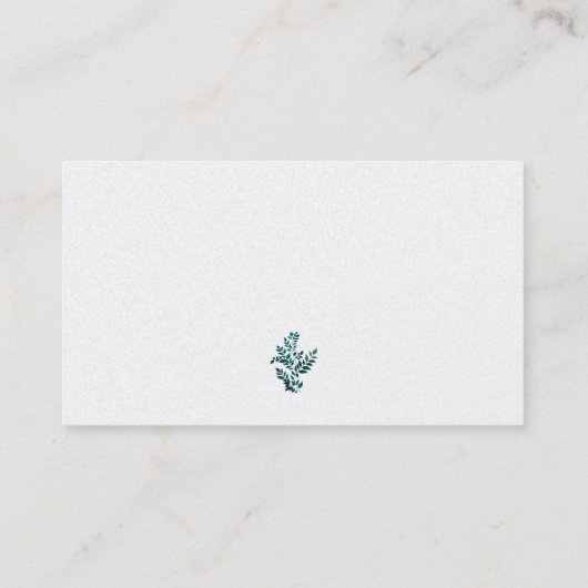 Modern Therapeut Fern Plant Visitekaartje (Achterkant)