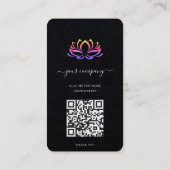 Modern Therapeut Spa Lotus Visitekaartje (Achterkant)