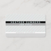 Modern Thin Striped Minimalistisch Visitekaartje (Voorkant)