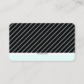 Modern Thin Striped Minimalistisch Visitekaartje (Achterkant)