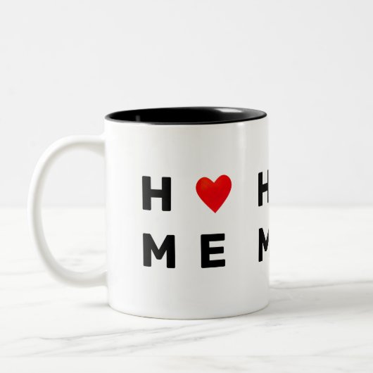 Modern Thuis & Hart Tweekleurige Koffiemok (Links)