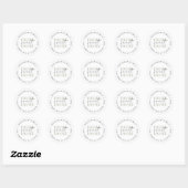 Modern Thuis is het Leven Persoonlijk Retouradres Ronde Sticker (Vel)