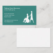 Modern thuisgezondheidsagentschap visitekaartje (Voorkant / Achterkant)