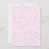 Modern Tiara & Multicolored Stars Sweet Sixteen Kaart (Achterkant)