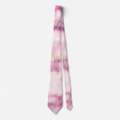 Modern Tie Dye Abstract Roze Stropdas (Voorkant)