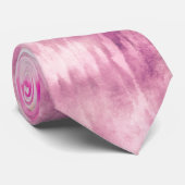 Modern Tie Dye Abstract Roze Stropdas (Opgerold)
