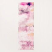 Modern Tie Dye Abstract Roze Yogamat (Achterkant)