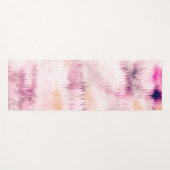 Modern Tie Dye Abstract Roze Yogamat (Voorkant (horizontaal))