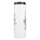Modern tie dye Thermal Tumbler Thermosbeker (Achterkant)