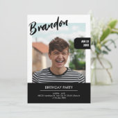 MODERN TIENER BOY MAGAZINE HOESJE KAART (Staand voorkant)