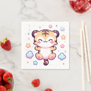 Modern Tiger Baby shower Servet