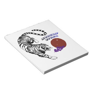 Modern Tiger Graphic Art Notitieblok