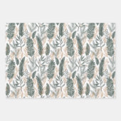 Modern Tiger Leaves Holiday Inpakpapier Vel (Voorkant 2)