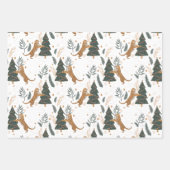 Modern Tiger Leaves Holiday Inpakpapier Vel (Voorkant)