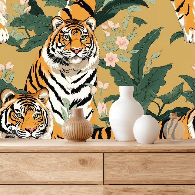 Modern Tiger Print Design Behang (Creator heeft geüpload)