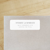 Modern | Tijdelijk beeld | Retouradreslabel Etiket