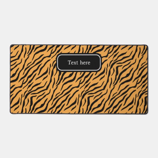 Modern tijgerpatroon bureaumat (Voorkant)