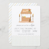 Modern Tiki Bar Luau Uitnodiging (Voorkant / Achterkant)