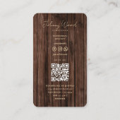 Modern timmerwerk Professioneel houtwerk Bruin hou Visitekaartje (Achterkant)