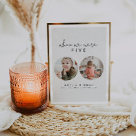 Modern toen we waren leeftijd foto tafel nummer