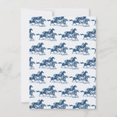 Modern Toile de Joey Derby Feest Kaart (Achterkant)