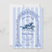 Modern Toile de Joey Derby Feest Kaart (Voorkant)