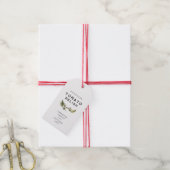 Modern Tomatenrelish-label met tomatenblad Cadeaulabel (Met Touw)