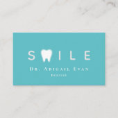 Modern Tooth Professional Light Blauwgroen orthodo Visitekaartje (Voorkant)