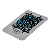 Modern Torah Grey Bar Mitzvah Save the Date Magneet (Linkerzijde)