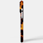 Modern tortoiseshell-monogram Case-Mate iPhone case (Achterkant / Links)