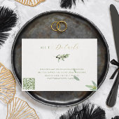 Modern Toscane Olijfbladeren Branch-DETAILS KAART