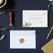 Modern Toscane olijfbladeren tak-dank u kaart