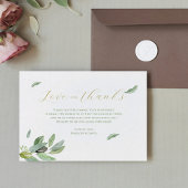 Modern Toscane olijfbladeren tak-dank u kaart