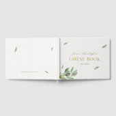 Modern Toscane olijfbladeren tak-dank u kaart Gastenboek (Volledig)