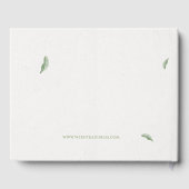 Modern Toscane olijfbladeren tak-dank u kaart Gastenboek (Achterkant)