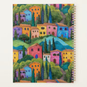 Modern Toscane patroon naam recept Planner (Achterkant)