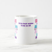 Modern Tot ziens weglopen Koffiemok (Center)