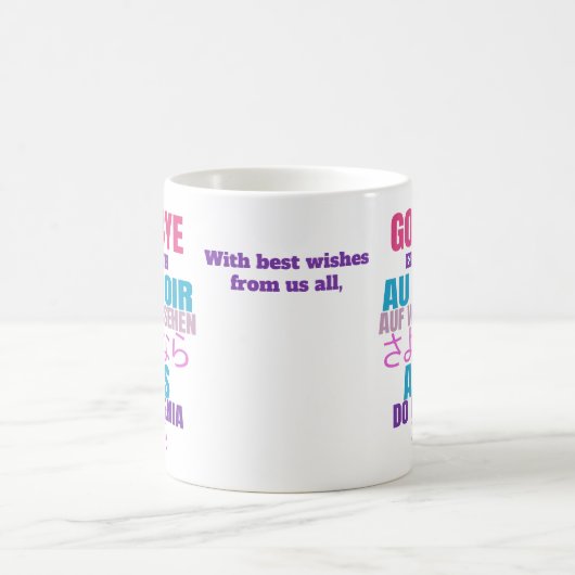 Modern Tot ziens weglopen Koffiemok (Center)