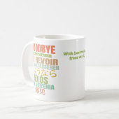 Modern Tot ziens weglopen Koffiemok (Voorkant links)