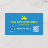 Modern Towing Service | blauw Visitekaartje (Achterkant)