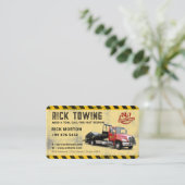 Modern Towing Service | Geel Visitekaartje (Staand voorkant)