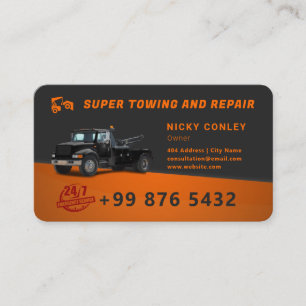 Modern Towing Service SINAASAPPEL Visitekaartje
