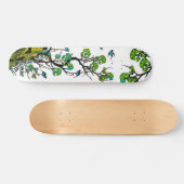 Modern Traditional Chinees Natuur Scene Graphic Persoonlijk Skateboard (Horizontaal)