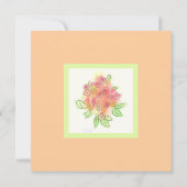 Modern traditioneel huwelijk kaart (Achterkant)